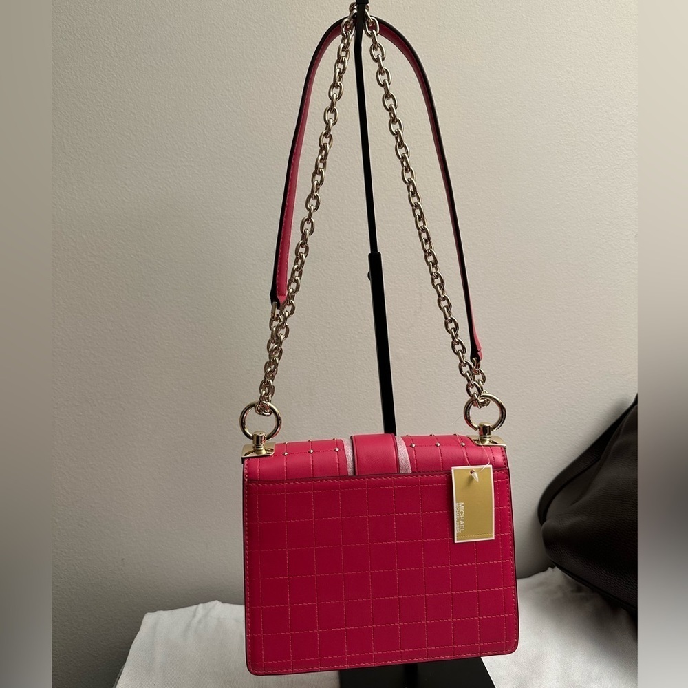NWT Michael Michael Kors Greenwich Convertible Studded Crossbody Bag - Picture 2 of 7